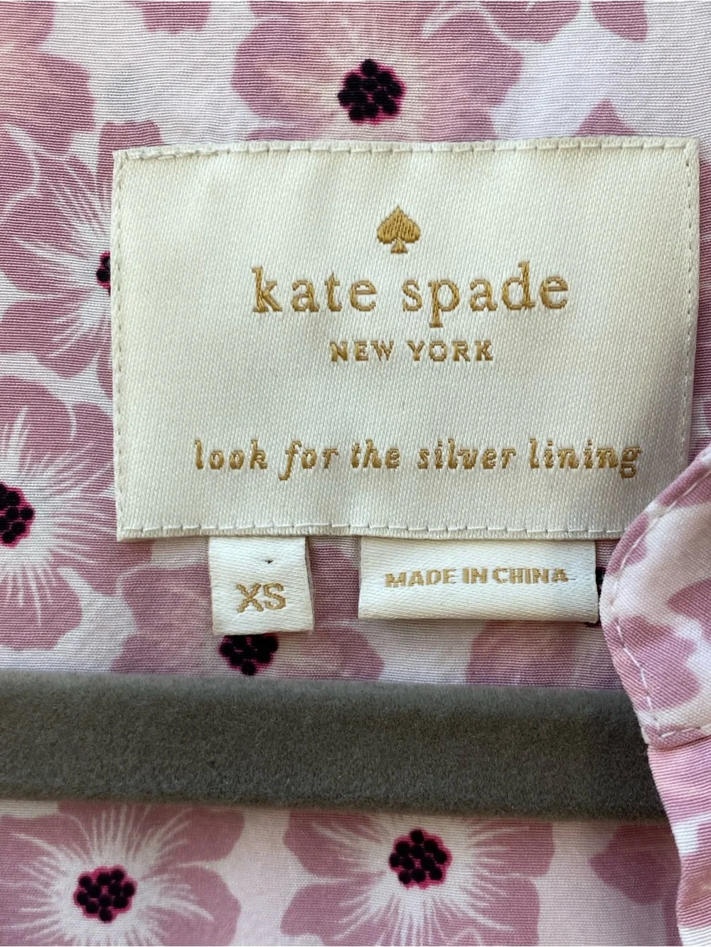 kate spade Pink Floral Drawstring Shirt Dress